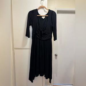 Anthropologie Forever Sweetheart Maeve Long Sleeve Black Dress - Size: Medium